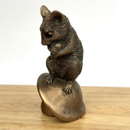 Animal Crackers Mouse On Mushroom Figurine From The Leonardo Reflections Bronzed Range, Gift Boxed - thumbnail 4