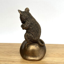 Animal Crackers Mouse On Mushroom Figurine From The Leonardo Reflections Bronzed Range, Gift Boxed - thumbnail 5