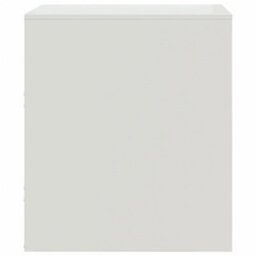 Berkfield Bedside Cabinet White 34.5X39X44 Cm Steel - thumbnail 8