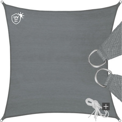 Grey 2X2M Hdpe Shade Sail Uv Resistant - image 1