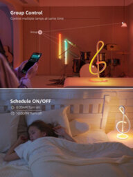 Lepro Tb2 Ai Smart Table Lamp, Music Sync, Colour Changing, Works With Alexa & Google Assistant, Bluetooth Or 2.4Ghz Wifi - thumbnail 6