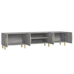 Berkfield Durable Tv Cabinet Grey Sonoma 180X31.5X40 Cm Engineered Wood - thumbnail 7