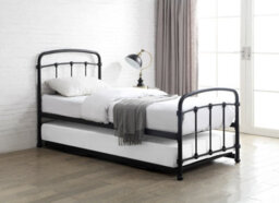 Flintshire Furniture Mostyn Single 3Ft Guest Bed Black Metal Bed Frame - thumbnail 3