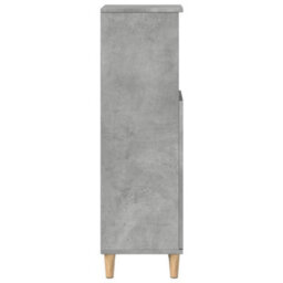 Berkfield Durable Bathroom Cabinet Concrete Grey 30X30X100 Cm Engineered Wood - thumbnail 6