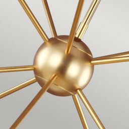 Luminosa Lighting Elstead Jax 10 Light Chandelier, Burnished Brass, G9 - thumbnail 3