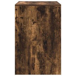 Berkfield Writing Desk Smoked Oak Engineered Wood 70 X 50 X 76 Cm - thumbnail 5