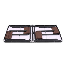 Breeins Dark Brown 5-Piece Foldable Table 4 Seaters Outdoor Camping Picnic Set Garden Bistro Set Dining Room Set - thumbnail 5