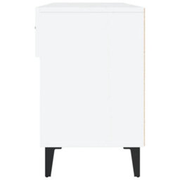 Walplus Shoe Cabinet High Gloss White 102X35X55 Cm Engineered Wood - thumbnail 7