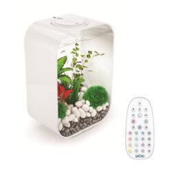 Oase Biorb Life 45L Aquarium Fish Tank In White With Multi Colour Led Lighting - thumbnail 1