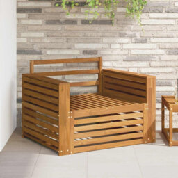Walplus 2 Piece Outdoor Sofa Set Natural Garden Patio Seating