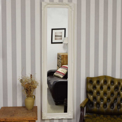 Mirroroutlet Hamilton White Shabby Chic Design Full Length Mirror 167 X 45Cm - image 1