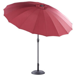 Beliani Market Parasol 255 Cm Baia Dark Red - thumbnail 5