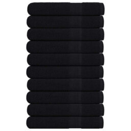 Walplus Towels 10 Pcs Black 100X200 Cm 360 Gsm 100% Cotton - thumbnail 1