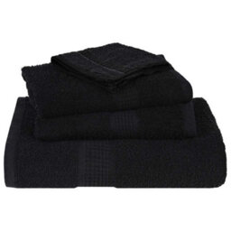 Walplus Towels 10 Pcs Black 100X200 Cm 360 Gsm 100% Cotton - thumbnail 4