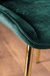 Furniturebox Uk Leonardo 6 Gold Dining Table And 6 Green Pesaro Gold Leg Chairs - thumbnail 7