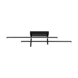 Eglo Trepiliano Aluminium & Steel Black Modern Led Linear Ceiling Light - thumbnail 2