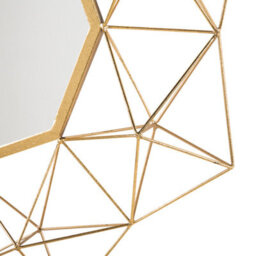 Beliani Sun Star Gold Wall Mirror 69 X 80 Cm - Dimensional Art Deco Geometric Frame - thumbnail 4