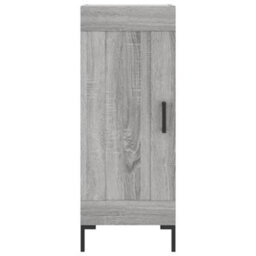 Berkfield Highboard Grey Sonoma 34.5X34X180 Cm Engineered Wood - thumbnail 8