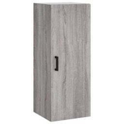 Berkfield Highboard Grey Sonoma 34.5X34X180 Cm Engineered Wood - thumbnail 5