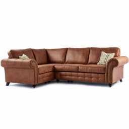 Furnishings For Less UK Oakland Tan Chesterfield 4 Seater L Shape Large Corner Sofa