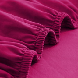 Ameha Plain Fitted Sheet 25Cm Deep Pocket- Breathable Wrinkle Resistant Microfiber Bed Sheet Easy Care Pink King (152X200Cm) - thumbnail 8