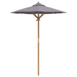 Walplus Garden Parasol Dark Grey 150 X 150 X 210 Cm Bamboo - thumbnail 4