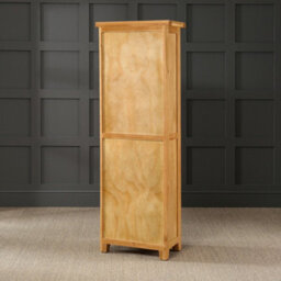 The Furniture Market Cheshire Oak Tall Narrow Alcove Bookcase With 4 Adjustable Shelves - thumbnail 6