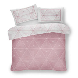 Smart Living Duvet Cover With Pillowcases Polycotton Quilt Bedding Covers Comfy Breathable Comforter Cover Set - Blush Pink - thumbnail 2