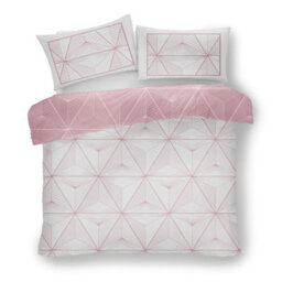 Smart Living Duvet Cover With Pillowcases Polycotton Quilt Bedding Covers Comfy Breathable Comforter Cover Set - Blush Pink - thumbnail 3