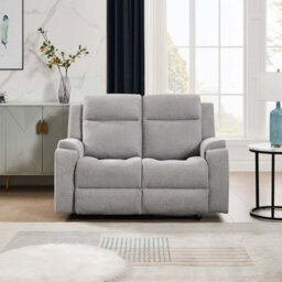 More4Homes Orka 1+2 Seater Fabric Manual Recliner Sofa Set Grey - thumbnail 4