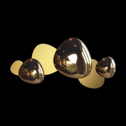 Luminosa Lighting Luminosa Jack-Stone Modern Integrated Led Wall Lamp Gold, 3000K - thumbnail 2