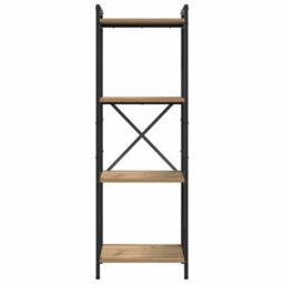 Berkfield Bookcase Artisan Oak 40 X 30 X 118 Cm Engineered Wood - thumbnail 5