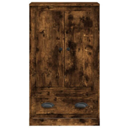 Berkfield Highboard Smoked Oak 60X35.5X103.5 Cm Engineered Wood - thumbnail 6