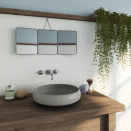 Rearo Selkie Mdf Bathroom Shower Wall Panel (H)2420mm X (W)1180mm X (D)11mm Tongue & Groove - Periwinkle Matte Finish - thumbnail 2