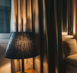 "11"" Black Velvet Dual Purpose Lampshade Modern Drum Shade For Ceiling Or Lamp Base (More Sizes & Colours Available)" - thumbnail 4