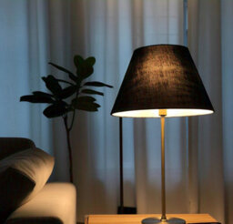 "11"" Black Velvet Dual Purpose Lampshade Modern Drum Shade For Ceiling Or Lamp Base (More Sizes & Colours Available)" - thumbnail 6