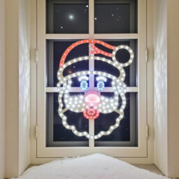 Led Twinkle Santa Christmas Window Light 340mm Mains Operated With Timer - thumbnail 3