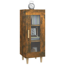 Vidaxl Sideboard Smoked Oak 34.5X34X90 Cm Engineered Wood - thumbnail 4