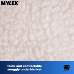 Mylek Electric Blanket Super King Size Bed Premium Fleece Underblanket Dual Control With Elasticated Skirt - thumbnail 2