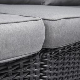 Keter California Graphite Resin 4 Seater Garden Furniture Set With Double Sofa & Footstool - thumbnail 4
