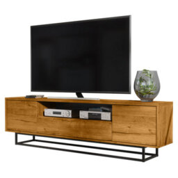 Tv Unit 200Cm Sideboard Cabinet Cupboard Tv Stand Living Room Oak - thumbnail 7