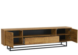 Tv Unit 200Cm Sideboard Cabinet Cupboard Tv Stand Living Room Oak - thumbnail 9
