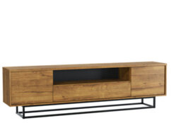Tv Unit 200Cm Sideboard Cabinet Cupboard Tv Stand Living Room Oak - thumbnail 8