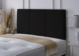 Slumbre Alton Chenille Headboard - 2Ft6 Small Single - Black Chenille