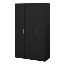 Furniture To Go Pepe Wardrobe With 3 Doors In Black - thumbnail 3