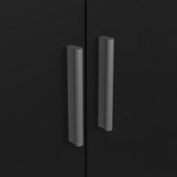 Furniture To Go Pepe Wardrobe With 3 Doors In Black - thumbnail 8