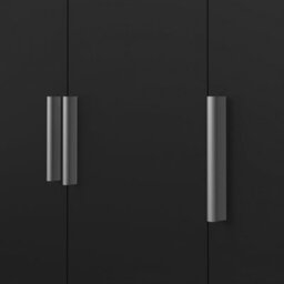 Furniture To Go Pepe Wardrobe With 3 Doors In Black - thumbnail 9