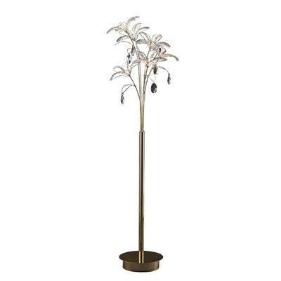 Luminosa Lighting Luminosa Kenzo Floor Lamp 6 Light G4 French Gold/crystal, Not Led/cfl Compatible - image 1