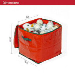 The Christmas Workshop Bauble And Decoration Storage Bag - Huge Capacity - Holds 64 Baubles - Keep Safe And Protects From Damage - thumbnail 2