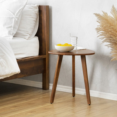 MH London Armstrong Solid Wood Side Table Living Room Wooden Side Table Bedside Walnut End Table - image 1